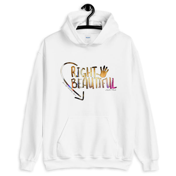 Down Right Beautiful Hoodie (Laughlin, Nevada) (White Unisex)