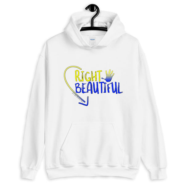 Down Right Beautiful Hoodie (Unisex) (Down Syndrome Awareness)