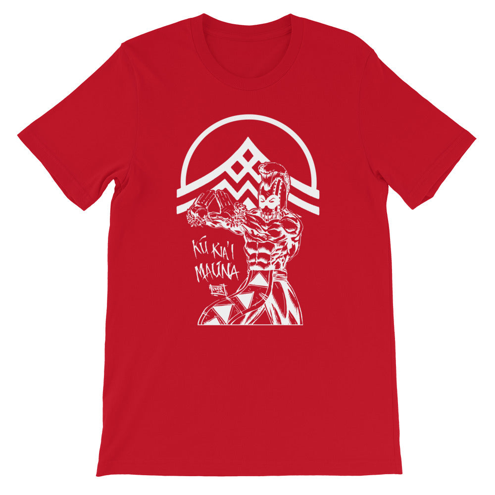 Mauna Kea Mana Warrior Tee (White Print) – Free and Eazy