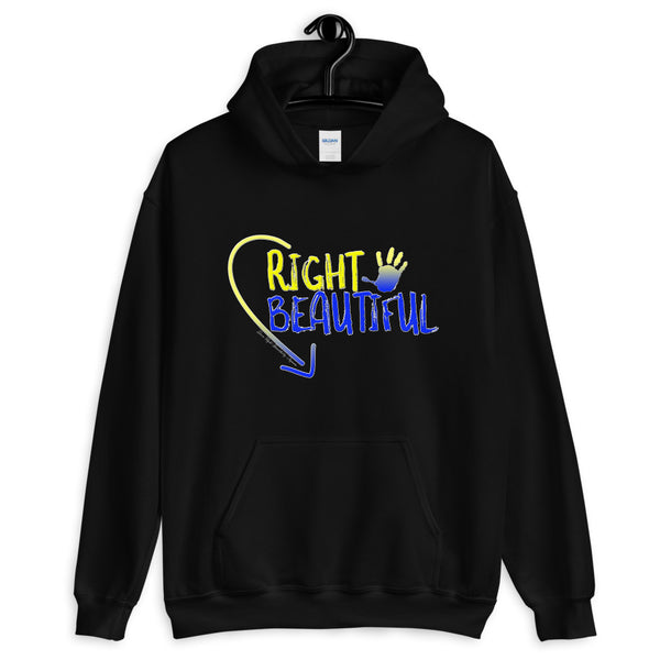 Down Right Beautiful Hoodie (Unisex) (Down Syndrome Awareness)
