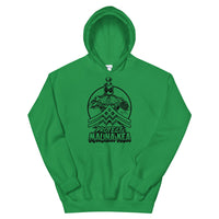 Mauna Kea Imua Warrior Hoodie (Black Print)